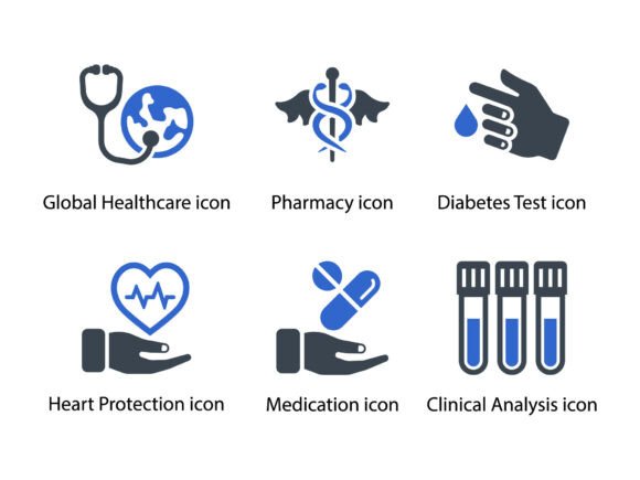 A Healthcare Icon Set for Real-World Embroidery Projects