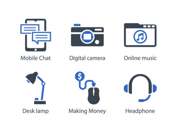 A Practical Crafter's Review of the SEO Internet Blue Icon Set