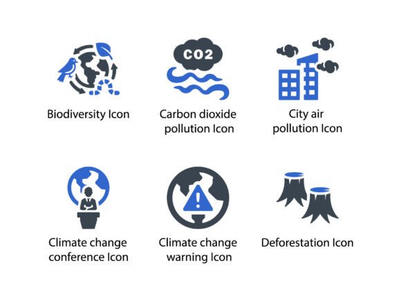 A Professional Review of the Climate Change Icon Set for Business Graphics
