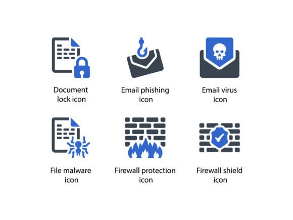 Cyber Security System Icon Set 4: Modern Graphics for Brand Identity