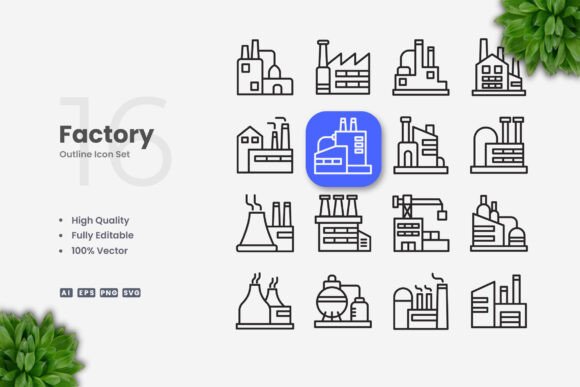 Factory Icons: A Versatile Graphics Toolkit for Modern Brands