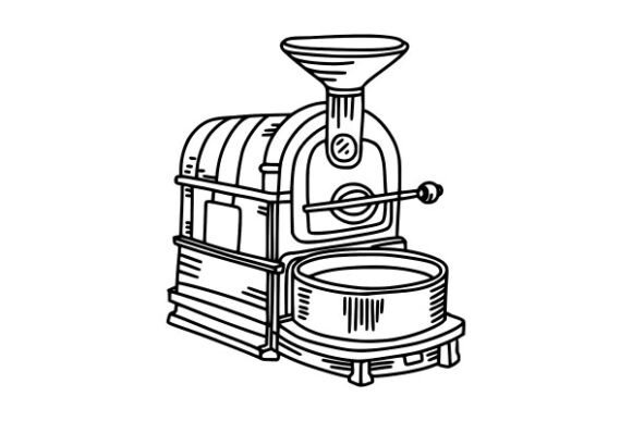 How a Coffee Roasting Machine Graphic Elevates Brand Projects