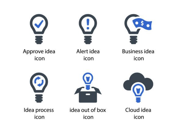 Idea Icon Set 3: A Polished Graphics Collection for Modern Projects