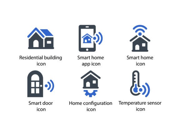 Smart House Icon Set 1: A Clean Editorial Graphics Asset