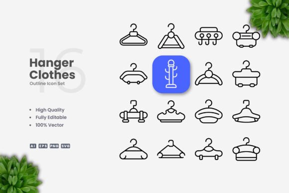 The Quiet Power of Simple Clothes Hanger Graphics & Icons