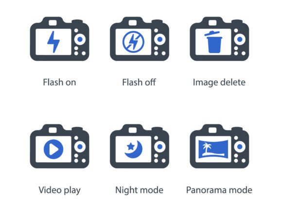 This Photography Icon Set is a Versatile Graphic Design Asset